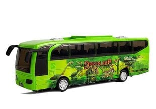 Jūras laikmeta parka zaļā dinozauru autobusa rotaļlieta ar aizraujošu gaismas skaņu cena un informācija | Rotaļlietas zēniem | 220.lv