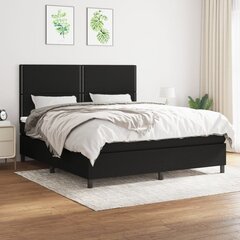 Кровать с пружинами и матрасом, 160х200 см, черный цена и информация | Кровати | 220.lv
