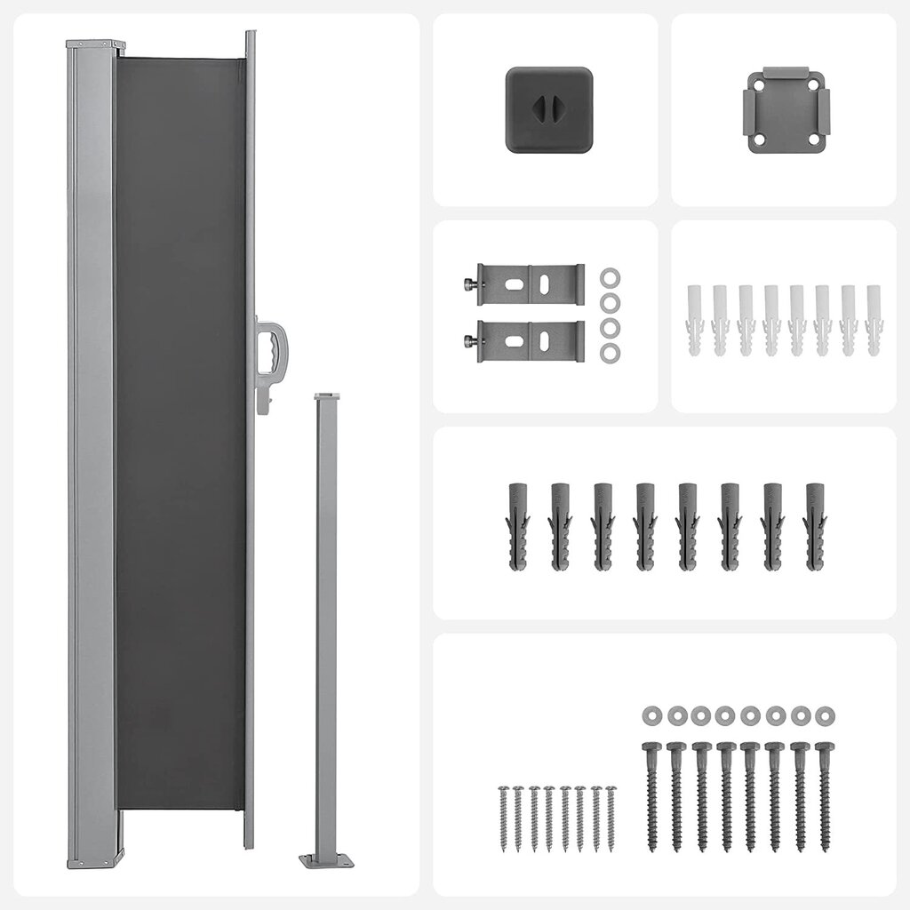 Sānu nojume 450 x 180 cm cena un informācija | Saulessargi, markīzes un statīvi | 220.lv