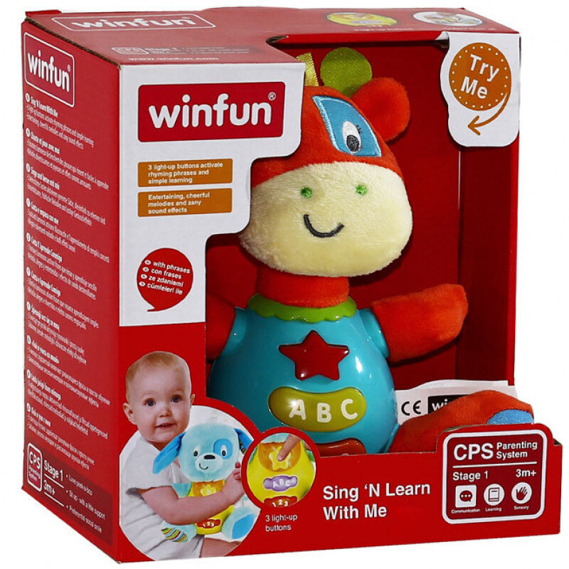 Pūkaina rotaļlieta WinFun cena un informācija | Rotaļlietas zīdaiņiem | 220.lv