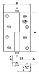 Бамбуковые палки 75 см 10/12 мм / 25 шт. цена и информация | Дверные петли и другие принадлежности | 220.lv