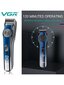 VGR V-080 regulējama bārdas un matu griezuma mašīna, bārda, ķermeņa griešanas līdzeklis, skuveklis ar LCD ekrānu cena un informācija | Matu griežamās mašīnas | 220.lv