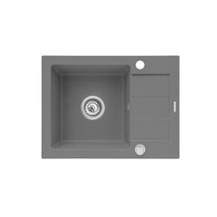 Izlietne SPARTA (59x44) 1B 1D, pelēks betons цена и информация | Раковины на кухню | 220.lv