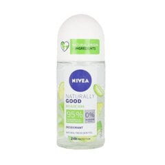 Rullīša dezodorants Nivea Naturally good organic aloe vera roll on, 50 ml cena un informācija | Dezodoranti | 220.lv