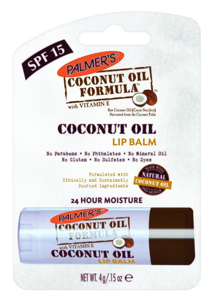 Lūpu balzams Palmer's COF Coconut oil lip balm, 4 g cena un informācija | Lūpu krāsas, balzāmi, spīdumi, vazelīns | 220.lv