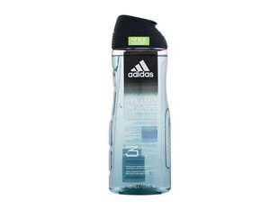 Dušas želeja vīriešiem Adidas Pure Game 3in1, 400 ml cena un informācija | Dušas želejas, eļļas | 220.lv