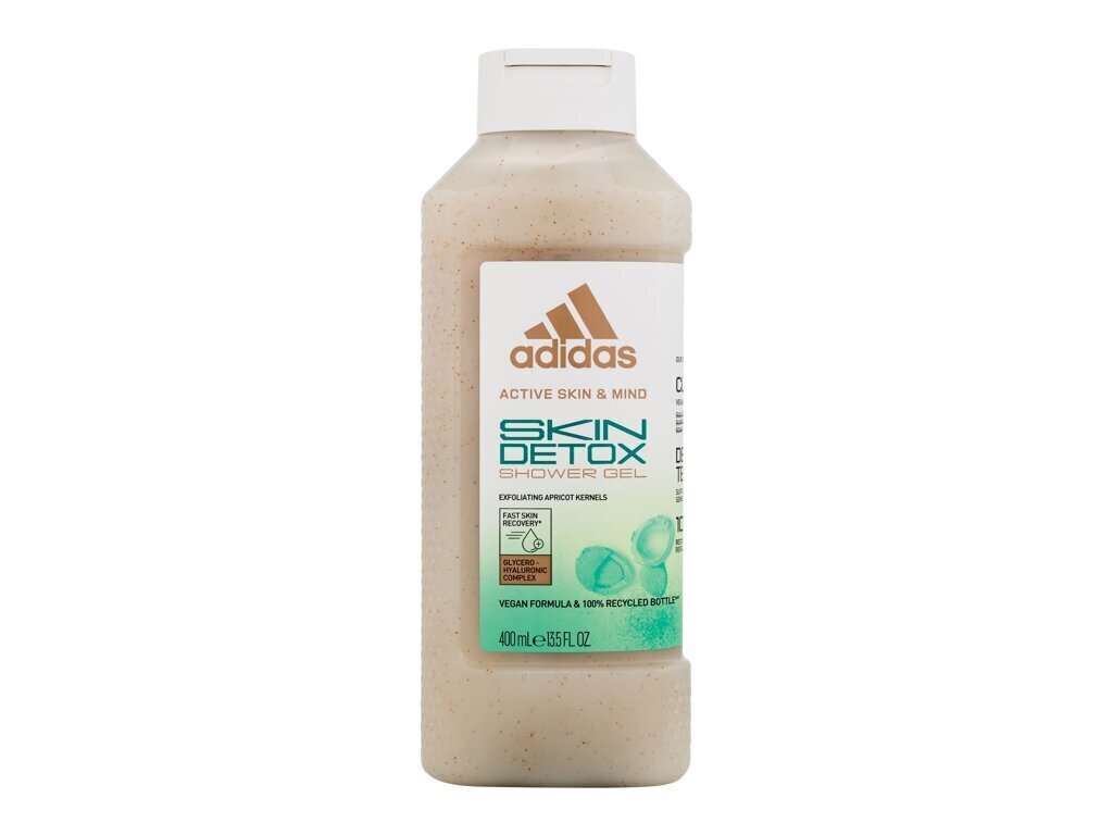 Dušas želeja vīriešiem Adidas Skin Detox, 400 ml цена и информация | Dušas želejas, eļļas | 220.lv