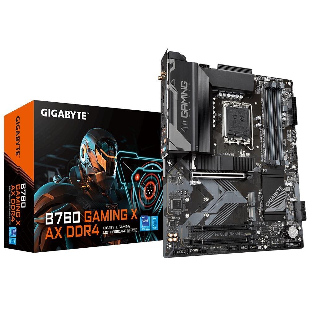 Gigabyte B760 GAMING X AX DDR4 (rev. 1.0), ATX, LGA1700, DDR4, WiFi цена и информация | Mātesplates | 220.lv