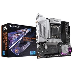 Материнская плата Gigabyte B760M AORUS ELITE AX (rev. 1.0), Micro ATX, LGA1700, DDR5, WiFi цена и информация | Материнские платы	 | 220.lv