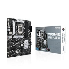 Материнская плата Asus PRIME B760-PLUS D4, ATX, LGA1700, DDR4 цена и информация | Материнские платы	 | 220.lv