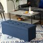 Sēdeklis ar šarnīra pārvalku 110 cm., tumši zils cena un informācija | Sēžammaisi, pufi | 220.lv