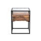 Stikla sānu galds LET04BX, brūns/melns cena un informācija | Žurnālgaldiņi | 220.lv