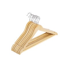 Набор деревянных вешалок 20 шт. CRW001-20 цена и информация | Мешки для одежды, вешалки | 220.lv