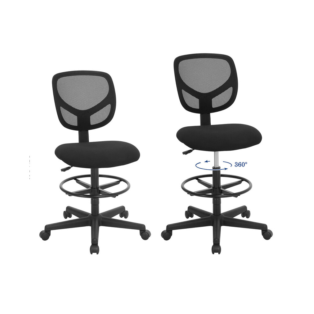 Biroja krēsls OBN15BK, melns cena un informācija | Biroja krēsli | 220.lv