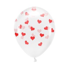 Воздушный шар PartyDeco Сердца/эко, 33 см, 6 шт. цена и информация | Шары | 220.lv