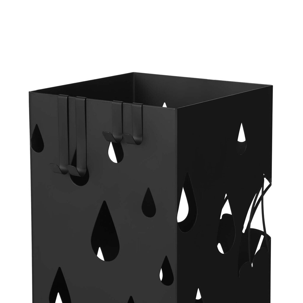Statīvs lietussargiem 15,5 x 15,5 x 49 cm., melns cena un informācija | Interjera priekšmeti | 220.lv