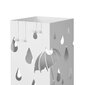 Statīvs lietussargiem 15,5 x 15,5 x 49 cm., balts cena un informācija | Interjera priekšmeti | 220.lv