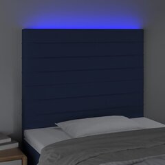 Изголовье со светодиодом, 80x5x118/128 см, синее цена и информация | Кровати | 220.lv