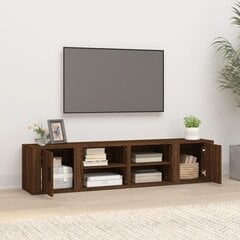 vidaXL TV skapīši, 2 gab., brūna ozolkoka, 80x31,5x36 cm цена и информация | Тумбы под телевизор | 220.lv