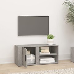 vidaXL TV skapītis, betona pelēks, 80x31,5x36 cm, inženierijas koks цена и информация | Тумбы под телевизор | 220.lv