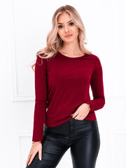 Женская блузка с длинным рукавом Edoti LLR017, темно-красная цена и информация | Туники | 220.lv