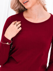 Женская блузка с длинным рукавом Edoti LLR017, темно-красная цена и информация | Туники | 220.lv