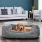 Mazgājama suņu gulta 90 cm pelēka cena un informācija | Suņu gultas, spilveni, būdas | 220.lv
