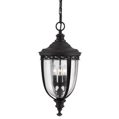 Подвесной светильник для улицы Elstead Lighting English bridle FE-EB8-L-BLK цена и информация | Уличное освещение | 220.lv