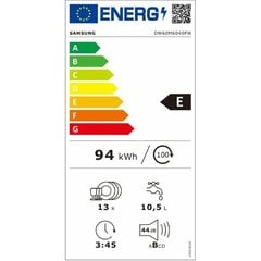 Trauku mazgātājs Samsung DW60M6040FW EC 60 cm cena un informācija | Samsung Lielā sadzīves tehnika virtuvei | 220.lv