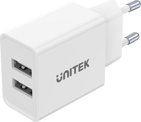 Unitek 2x USB 12W (P1113A-EU) цена и информация | Зарядные устройства для телефонов | 220.lv