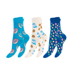 Unisex krāsainas zeķes Footstar Funny Socks 79045, 3 pāri цена и информация | Мужские носки | 220.lv