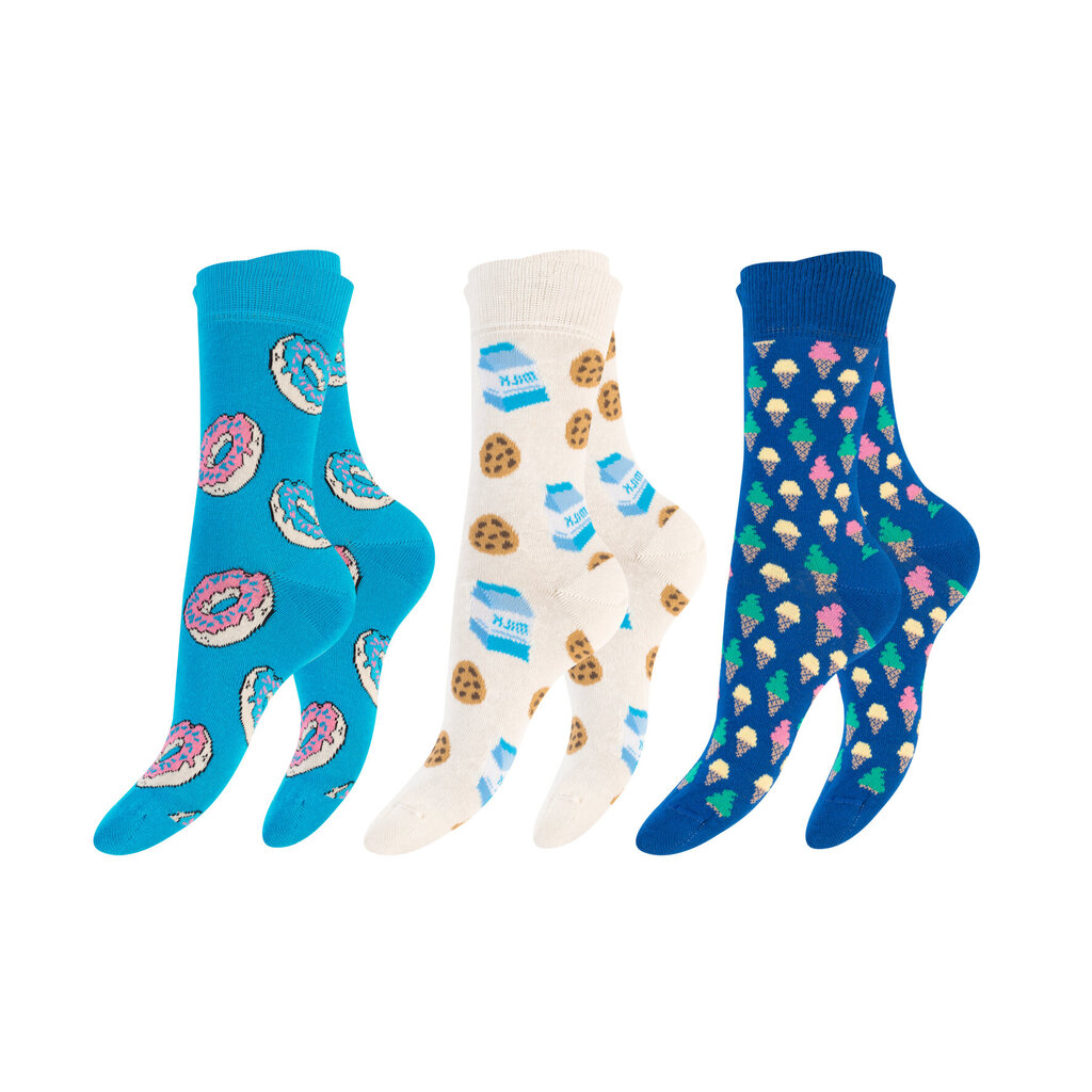 Unisex krāsainas zeķes Footstar Funny Socks 79045, 3 pāri цена и информация | Vīriešu zeķes | 220.lv