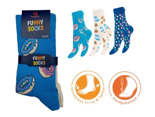 Unisex krāsainas zeķes Footstar Funny Socks 79045, 3 pāri cena un informācija | Vīriešu zeķes | 220.lv