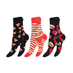 Unisex krāsainas zeķes Footstar Funny Socks 79045, 3 pāri cena un informācija | Vīriešu zeķes | 220.lv