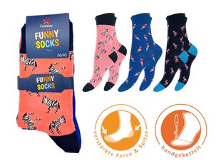 Unisex krāsainas zeķes Footstar Funny Socks 79044, 3 pāri cena un informācija | Vīriešu zeķes | 220.lv