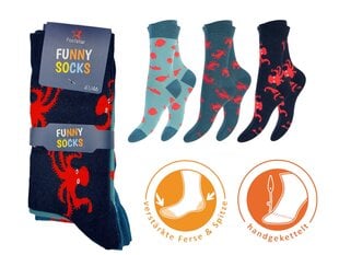 Unisex krāsainas zeķes Footstar Funny Socks 79044, 3 pāri cena un informācija | Vīriešu zeķes | 220.lv