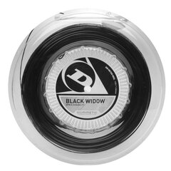 Stīgas tenisam Dunlop Black Widow 17G/1.26mm/200m цена и информация | Товары для большого тенниса | 220.lv