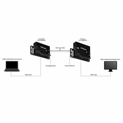 Adapteris Startech ST121HDBTPW  HDMI RJ45 цена и информация | Кабели и провода | 220.lv