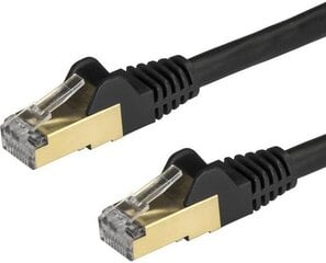 UTP 6 kabelis Startech 6ASPAT3MBK 3 m cena un informācija | Kabeļi un vadi | 220.lv