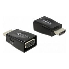 Адаптер HDMI—VGA DELOCK 65902 1920 px Чёрный цена и информация | Адаптеры и USB разветвители | 220.lv