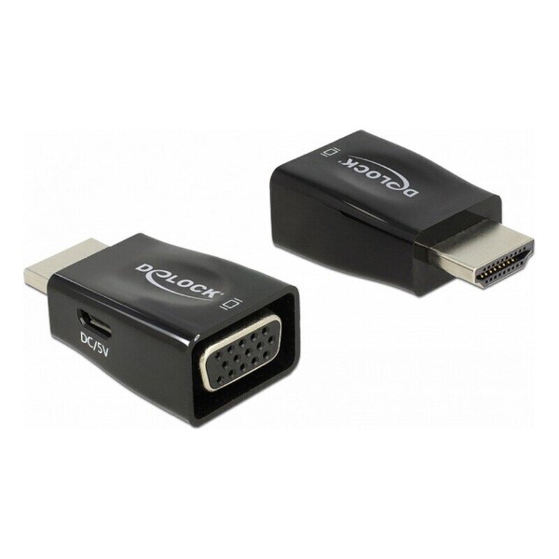 HDMI - VGA adapteris Delock 65902 цена и информация | Adapteri un USB centrmezgli | 220.lv