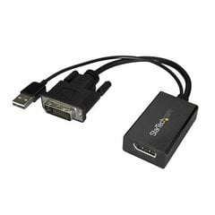 Адаптер для DisplayPort на DVI Startech DVI2DP2              Чёрный цена и информация | Адаптеры и USB разветвители | 220.lv