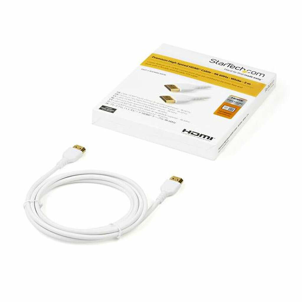 HDMI kabelis Startech RHDMM2MPW, 2 m cena un informācija | Kabeļi un vadi | 220.lv