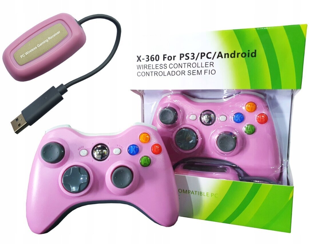 Bezvadu konsole 2.4GHz XBOX 360 rozā цена и информация | Spēļu konsoles | 220.lv