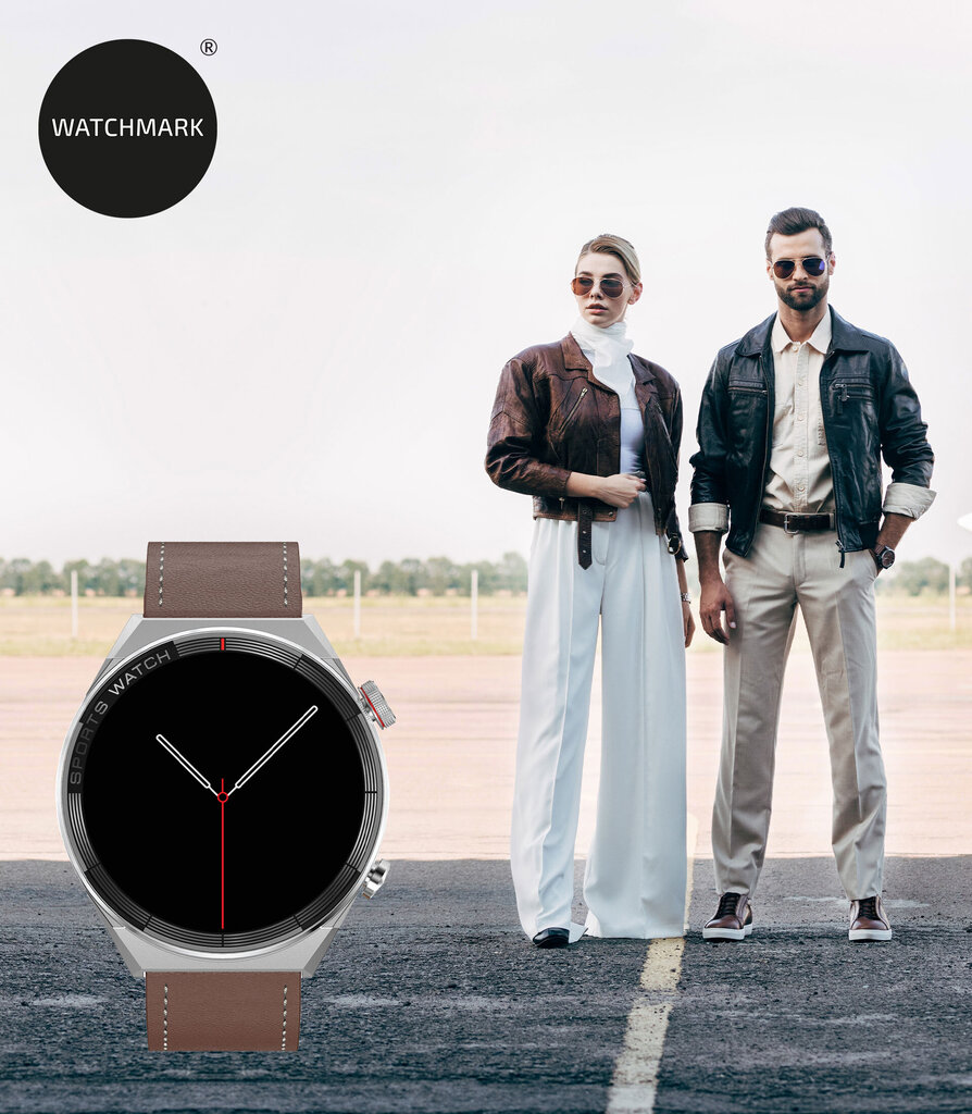 Watchmark Fashion Maverick Brown cena un informācija | Viedpulksteņi (smartwatch) | 220.lv