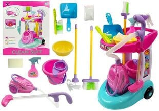 Bērnu tīrīšanas komplekts Lean Toys, rozā cena un informācija | Rotaļlietas meitenēm | 220.lv