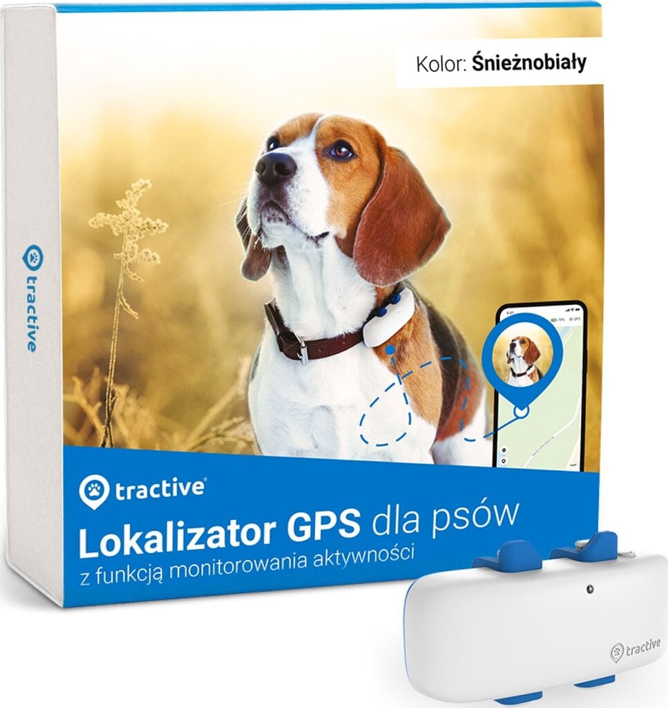 Tractive Tractive GPS DOG 4 suņu lokators ar aktivitātes izsekošanu - balts цена и информация | Apģērbi suņiem | 220.lv