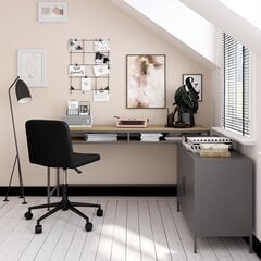 Письменный стол Queer Eye Bradford, коричневый/черный цвет цена и информация | Компьютерные, письменные столы | 220.lv