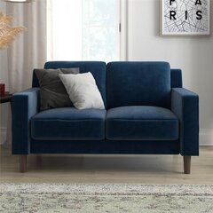 Dīvāns Brynn Loveseat, zils cena un informācija | Dīvāni | 220.lv