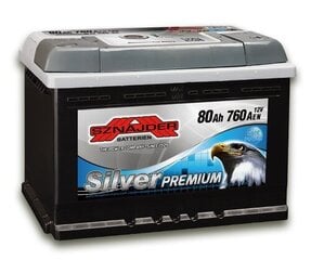 Аккумулятор Sznajder Серебро Premium 12V/80Ah/760A EN 58035 цена и информация | Аккумуляторы | 220.lv